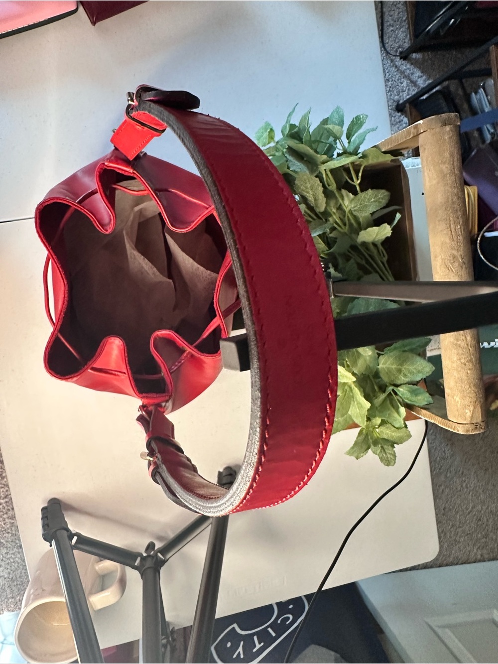 Louis Vuitton Red Epi Leather Drawstring Hobo Bag - Picture 7 of 11